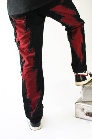 Bacco red "Volt" denim (Slim)