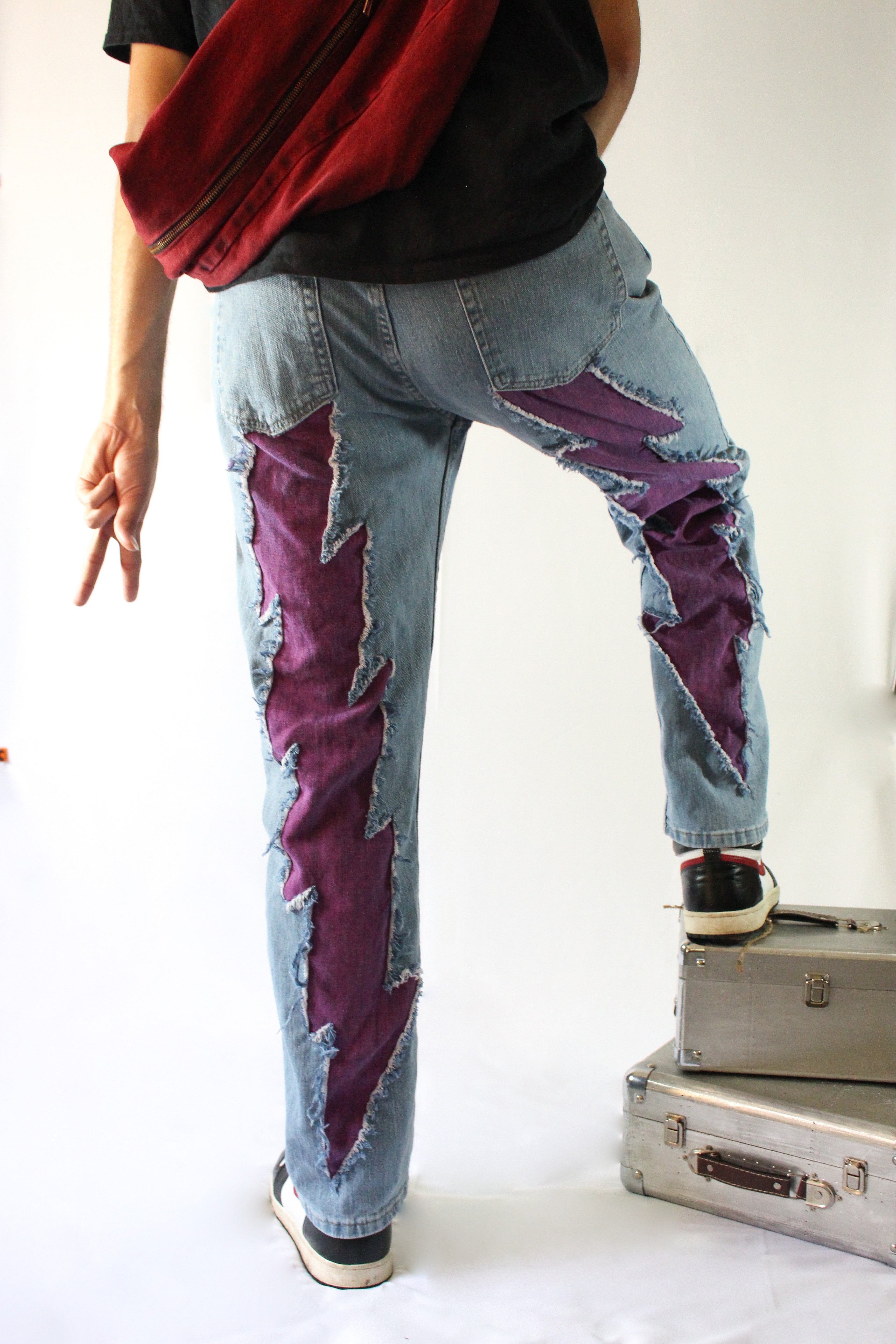 Bacco pink "Volt" denim (Relaxed)