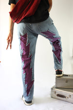 Bacco pink "Volt" denim (slim)