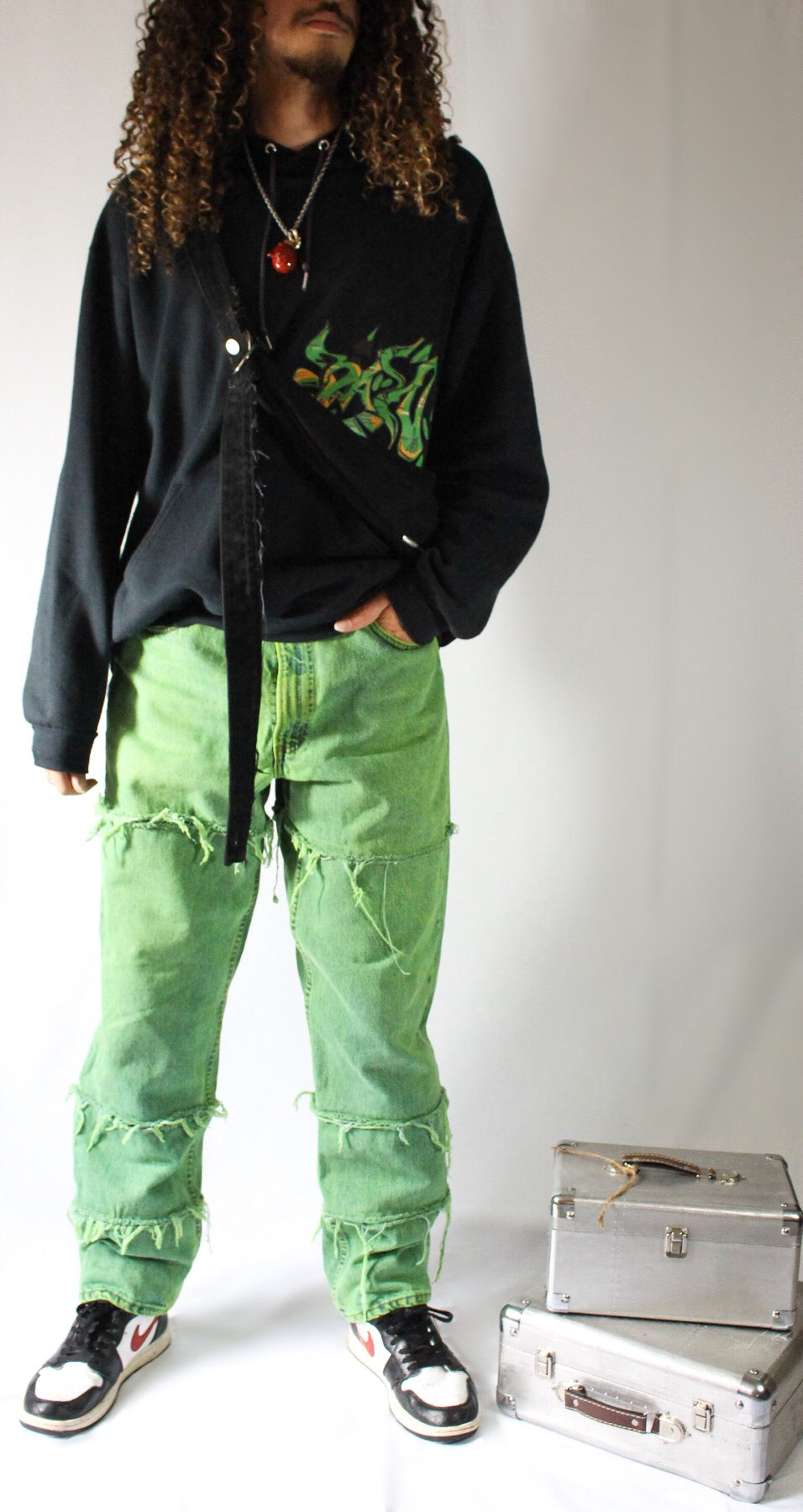 Bacco lime green rage denim (Relaxed)